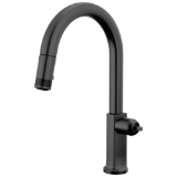 Brizo® 63006LF-BLLHP Kintsu® Pull-Down Faucet with Arc Spout - Less Handle, Matte Black