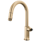 Brizo® 63006LF-GLLHP-L Kintsu® Pull-Down Faucet with Arc Spout - Less Handle, Lumicoat® Luxe Gold