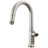 Brizo® 63006LF-SSLHP-L Kintsu® Pull-Down Faucet with Arc Spout - Less Handle, Lumicoat® Stainless