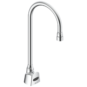 Delta® Commercial 1500TF3328TR 1500T Series: Deckmount Electronic Gooseneck Faucet, HW, 1.5gpm, Trim only, Chrome