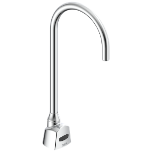 DELTA® Commercial 1501TF3388TR 1500T Sensor Faucet, 0.5 gpm Flow Rate, 10 in H Spout, 1 Faucet Hole, Chrome, Touchless