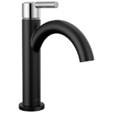 DELTA® 15749LF-CS Nicoli™ Single Handle Bathroom Faucet, Matte Black/Chrome