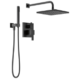 DELTA® 342701-BL Modern Monitor® 14 Series Shower with Raincan, Hand Shower & Rough Valve, Matte Black