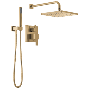 DELTA® 342701-CZ Modern Monitor® 14 Series Shower with Raincan, Hand Shower & Rough Valve, Champagne Bronze