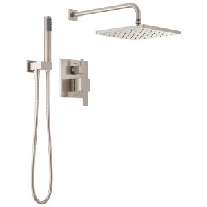 DELTA® 342701-SP Modern Monitor® 14 Series Shower with Raincan, Hand Shower & Rough Valve, Spotshield Brushed Nickel