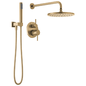 DELTA® 342702-CZ Modern Monitor® 14 Series Shower with Raincan, Hand Shower & Rough Valve, Champagne Bronze