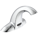 DELTA® Commercial 591TF1228TR Two Handle Electronic Faucet, Chrome, 1.5 gpm Flow Rate