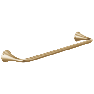 DELTA® 73318-CZ Kayra™ Towel Bar, 2 in Dia Ring, 18 in L Bar, 2 in OAH 4-3/8 in OAD, Zinc, Champagne Bronze