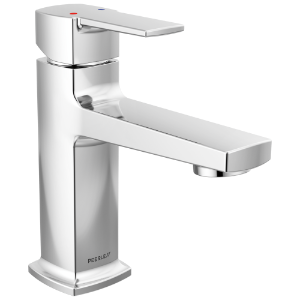 Peerless® P1571LF-M-0.5 Ezra™ Single-Handle Bathroom Faucet, 0.5 gpm Flow Rate, 6-5/16 in H Spout, 1 Handle, Pop-Up Drain, 1 or 3 Faucet Holes, Chrome