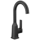 Peerless® P1871LF-BL Ezra™ Single-Handle Bar Faucet, Matte Black