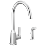 Peerless® P1971LF Ezra™ Single-Handle Kitchen Faucet with Spray, Chrome