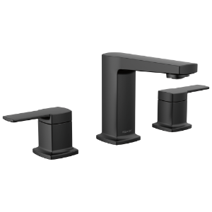 Peerless® P3571LF-BL Ezra™ Two Handle Widespread Lavatory Faucet, Matte Black