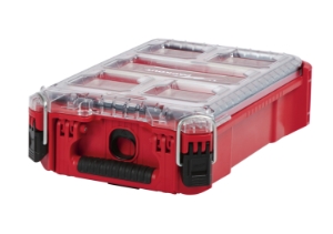 Milwaukee® PACKOUT™ 48-22-8435 Compact Impact-Resistant Tool Organizer, 4.61 in H x 15.24 in W, Polymer, Red
