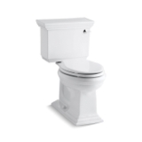 Kohler® 3817-RA-0 2-Piece Toilet, Memoirs® Comfort Height®, Elongated Bowl, 16-1/2 in H Rim, 12 in Rough-In, 1.28 gpf, White