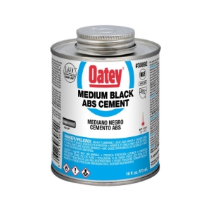 Oatey® 30892 Medium Body ABS Cement, 16 oz Container, Black