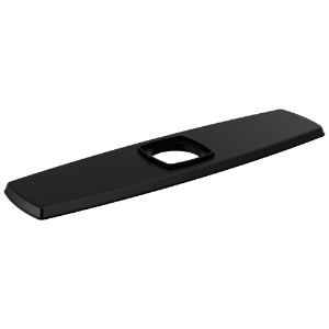 Peerless® RP103713BL Ezra™ Faucet Escutcheon, 2.69 in L 10.38 in W 0.31 in H, Stainless Steel, Matte Black