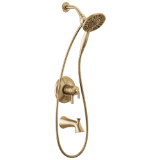 DELTA® T17433-CZ-I Round Plate Tub Shower Trim, 1.75 gpm Shower, Champagne Bronze