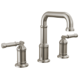 DELTA® 3584-SS-PR-DST Broderick® Traditional Bathroom Faucet, 1.2 gpm Flow Rate, 5-1/2 in H Spout, 4 to 16 in Center, Lumicoat® Stainless, 2 Handles, Pop-Up Drain