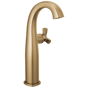 DELTA® 7776-CZ-PR-DST Stryke® Single-Handle Bathroom Faucet, 1.2 gpm Flow Rate, 9-5/8 in H Spout, 1 Handle, 1 Faucet Hole, Champagne Bronze