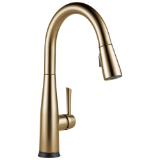 DELTA® 9113T-CZ-DST Essa® Soft Touch Kitchen Faucet, 1.8 gpm Flow Rate, Champagne Bronze, 1 Handle, 1 Faucet Hole
