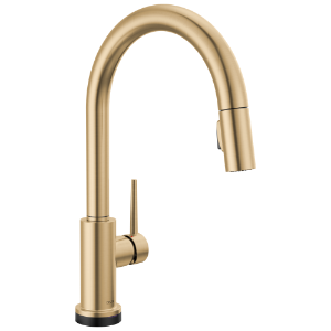 DELTA® 9159TLV-CZ-DST Trinsic® Touchless Kitchen Faucet, 1.8 gpm Flow Rate, Champagne Bronze, 1 Handle, 1 Faucet Hole