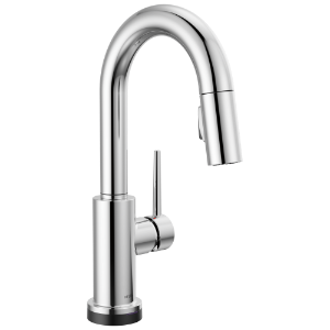 DELTA® 9959TL-DST Pull-Down Bar Prep Faucet, Trinsic®, Chrome, 1 Handle, 8 in Center, 1.8 gpm