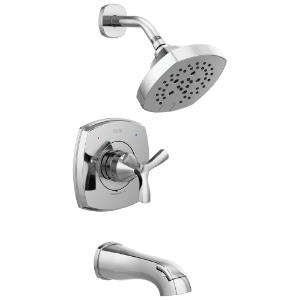 DELTA® T144766-PR 14 Series Rough-In Tub and Shower, 1.75 gpm Shower, Chrome