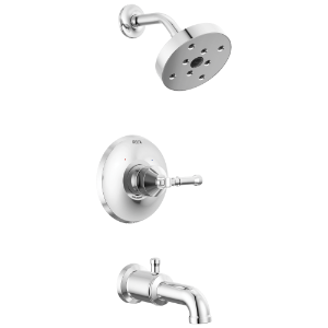 DELTA® T14484-PR Round Plate Tub Shower Trim, 1.75 gpm Shower, Chrome