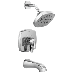 DELTA® T17476-PR 17 Series Thermostatic Tub and Shower, 1.75 gpm Valve, 1.75 gpm Shower, Chrome