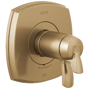 DELTA® T17T076-CZ-PR Stryke® Single Handle Lever Valve, Zinc Body, Champagne Bronze