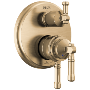 DELTA® T27884-CZ-PR 17 Series 3-Setting Diverter Trim, 5.8 gpm Valve, Champagne Bronze