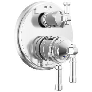 DELTA® T27984-PR 17 Series 6-Setting Diverter Trim, 5.8 gpm Valve, Chrome