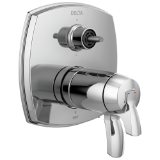 DELTA® T27T976-PR-LHP Thermostatic Integrated Diverter Trim, 7.2 gpm Valve, Chrome