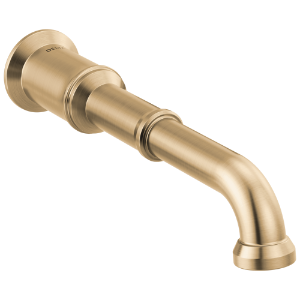 DELTA® T3584LF-CZ-PR-LHP-WL Broderick™ Two Handle Wall Mount Bathroom Faucet Trim - Less Handles, Lumicoat® Champagne Bronze