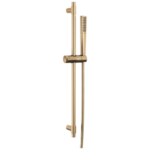 DELTA® 51808-CZ-PR Universal Showering Components: Premium Single-Setting Slide Bar Hand Shower, Lumicoat® Champagne Bronze