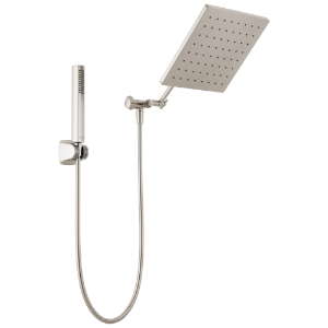 DELTA® 75527-SN Soft Shower Head and Hand Held, 1.75 gpm Flow Rate, 80 psi Pressure, Brushed Nickel