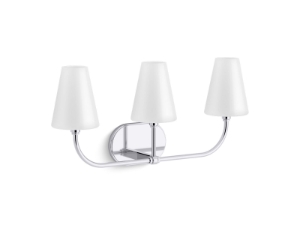 Kohler® 32257-SC03-CPL Kernen™ by Studio McGee Three-Light Sconce, Polished Chrome