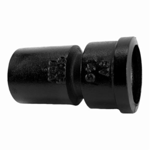 Charlotte SV 00143 0800 Service Weight Pipe Reducer, 4 x 2 in, Spigot x Hub, Cast Iron, Black