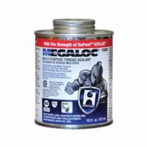Hercules® Megaloc® 15808 High Performance Multi-Purpose Pipe Thread Sealant, 16 oz Screw Cap Can with Brush, Blue