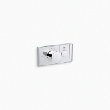 Kohler® 26345-9-CP 1-Outlet Thermostatic Valve Control Panel, 7 gpm Valve, Polished Chrome