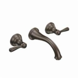 Moen® T6107ORB Kingsley® Bathroom Faucet, 1.5 gpm Flow Rate, 15 in H Spout, 8 in Center, Oil Rubbed Bronze, 2 Handles, Function: Traditional