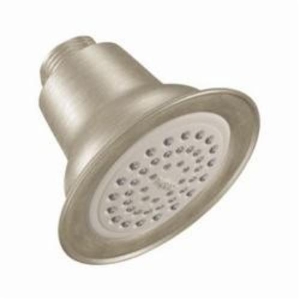 Moen® 6303EPBN Easy Clean® XLT Eco-Performance Shower Head, 1.75 gpm Minimum, 1 Spray, Wall Mount, 3-3/8 in Head, Brushed Nickel