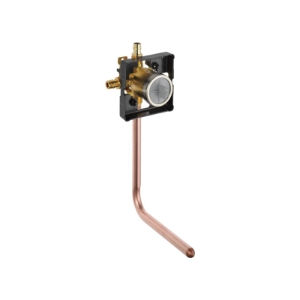 DELTA® R10000-PFT-MF MultiChoice® Universal Prefab Shower Rough-In Valve Body, 1/2 in Cold Expansion PEX Inlet x 1/2 in Pex Cold Expansion Outlet, Forged Brass Body