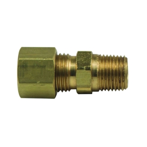 BrassCraft® 68-4-2X Male Reducing Adapter, 1/4 x 1/8 in, Compression x MNPT, Brass