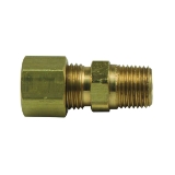 BrassCraft® 1/4 in. O.D. Compression x 1/8 in. MIP No-lead Brass Compression Male Reducing Adapter Fitting