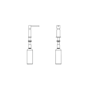 Elkay® LKMY1054CR Soap/Lotion Dispenser, Mystic®, 16 oz Capacity, Deck Mount, Brass, Polished Chrome