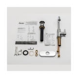Gerber® D222530 Amalfi™ Lavatory Faucet, 1.2 gpm Flow Rate, 9-3/4 in H Spout, 1 Handle, 50/50 Touch-Down Drain
