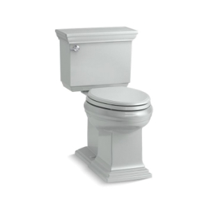 Memoirs® Comfort Height® 2-Piece Toilet, Elongated Front Bowl, 16-1/2 in H Rim, 1.28 gpf, Ice Gray™
