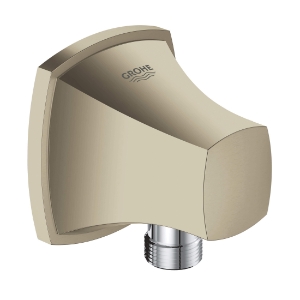 GROHE 27971EN0 Grandera® Shower Outlet Elbow, 1/2 in, MNPT, Brass, Brushed Nickel