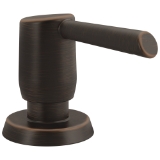 DELTA® RP100736RB Essa® Soap Dispenser, 13 oz Capacity, 3 in OAL, Deck Mount, Metal, Venetian Bronze